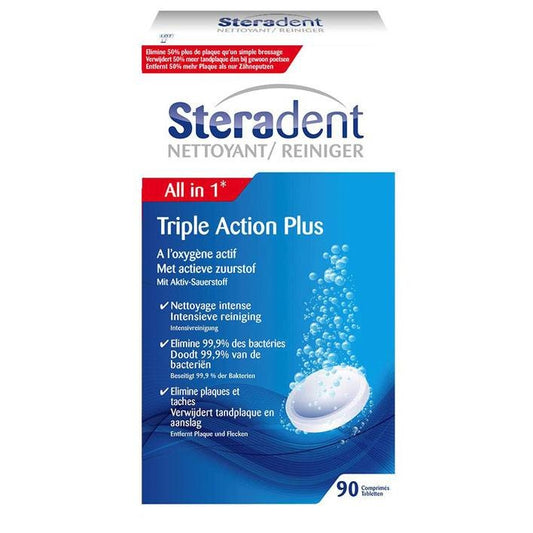 Steradent Tablet Triple Action - 90 Tabletten