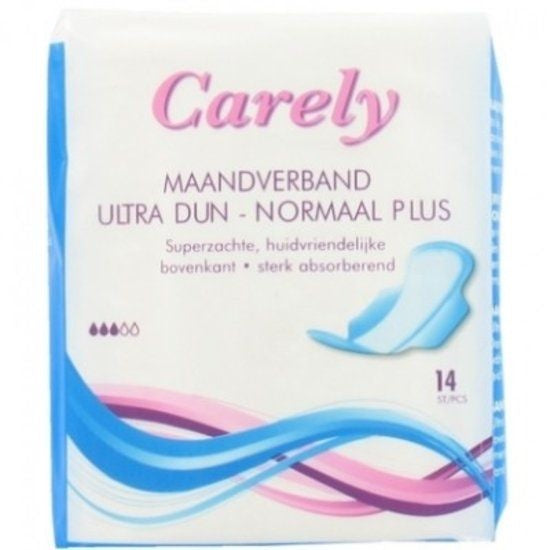 Carely Maandverband Ultra Dun Normaal Plus - 14 Stuks