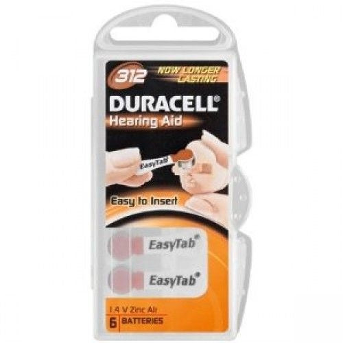 Duracell Da312 Hearing Aid - 6 Batterijen