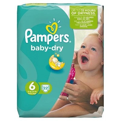 Pampers Baby Dry Xl Midpack 6 15+ Kg - 22 Stuks