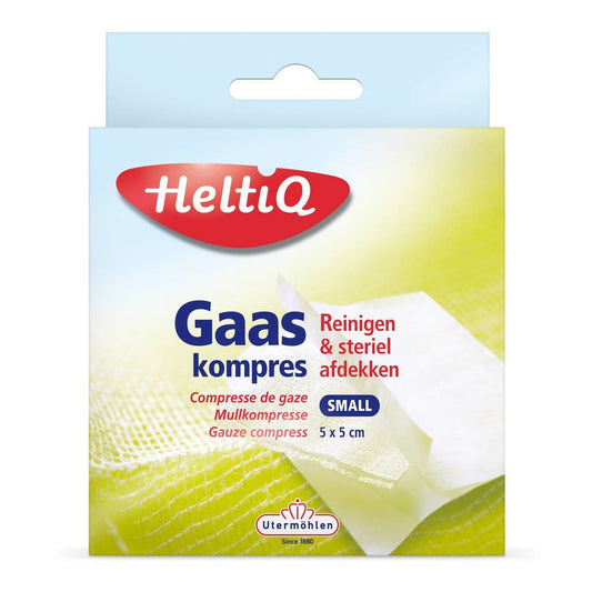 Heltiq Gaaskompres Steriel 5x5 Cm - 16 Stuks