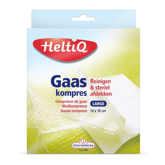 Heltiq Gaaskompres Steriel 10x10 Cm - 10 Stuks