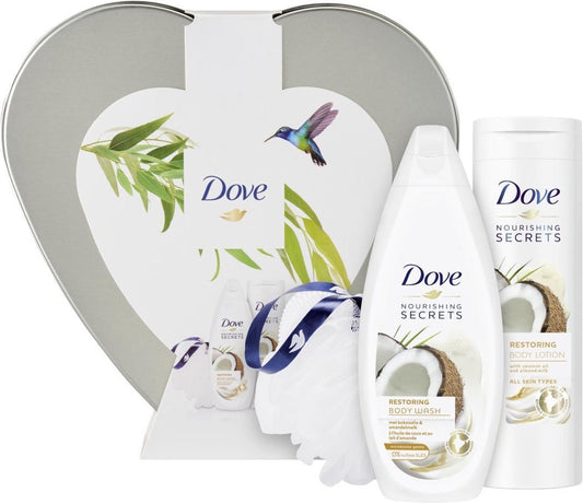 Dove Cadeauset Kokos & Amandel - Deo 150ml + Shower Mousse 200ml + Body Crème  300ml