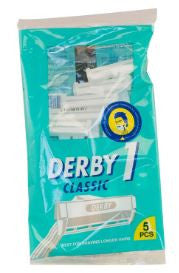 Derby Classic 1 Wegwerpmesjes - 5 Stuks