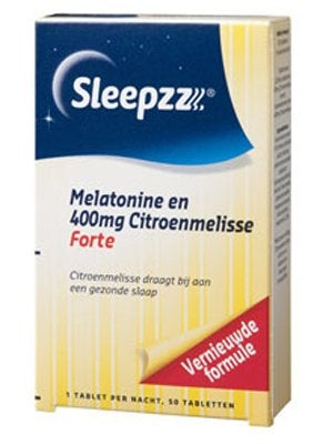 Sleepzz Melatonine Forte Citroenmelisse - 50 Stuks