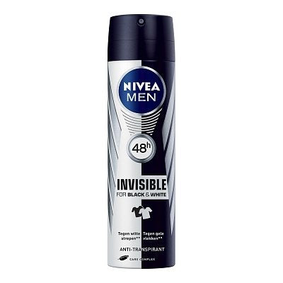 Nivea For Men Deospray Black & White - 150 Ml