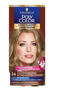 Poly Color Creme 36 Midden Asblond - 1 Stuks