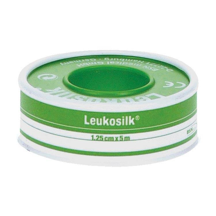 Leukosilk 1,25cm X 5 Mtr - 1 Stuks