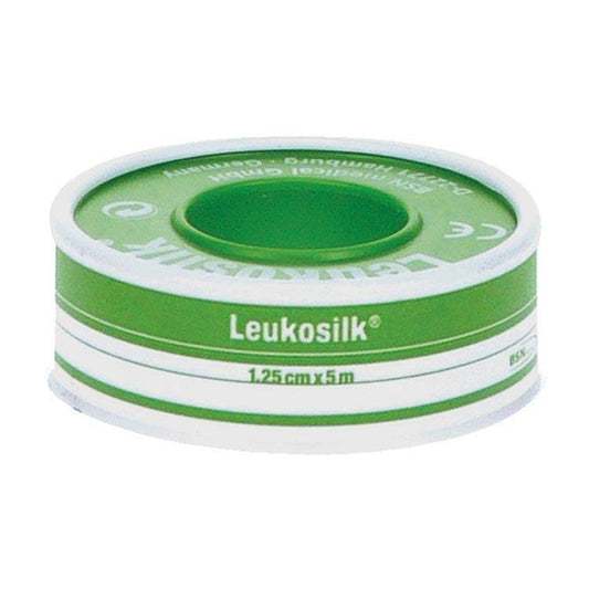 Leukosilk 1,25cm X 5 Mtr - 1 Stuks