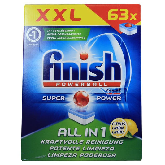 Finish Powerball All In 1 Lemon - 63 Tabs