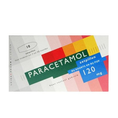 Leidapharm Paracetamol Zetpil 120 Mg - 10 Zetpillen