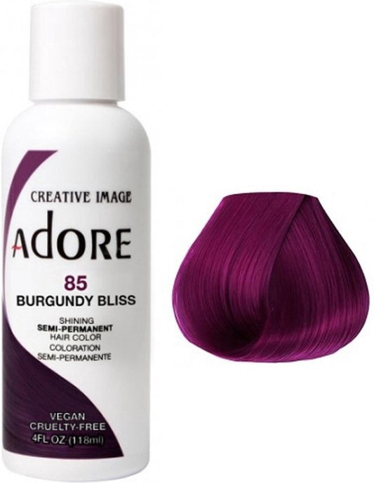 Adore Semi Permanent – Hair Dye 85  Burguny Bliss 118ml