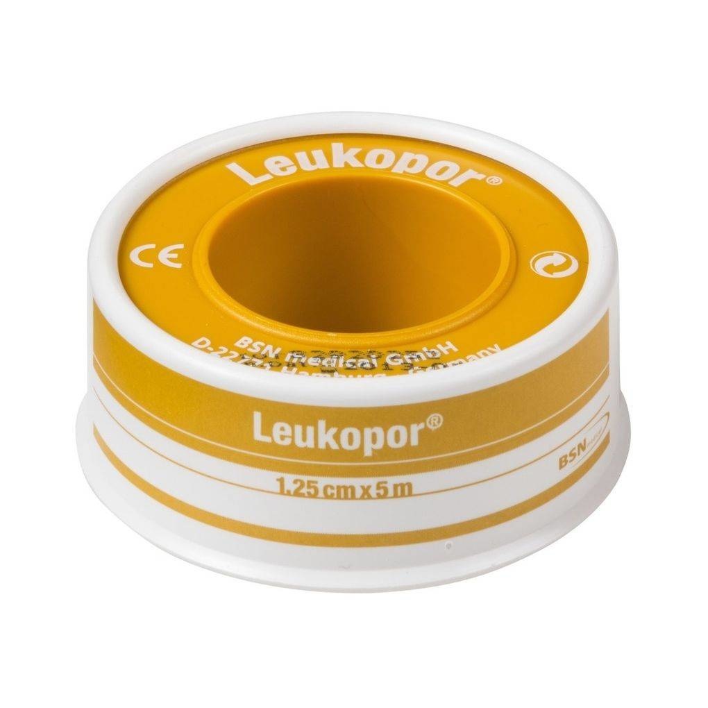 Leukopor 1,25cm X 5 Mtr - 1 Stuks