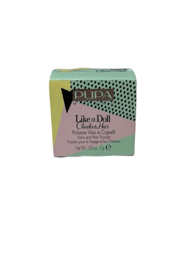 Pupa Milano Like A Doll Cheeks & Hair - Face And Hair Powder 002 3g