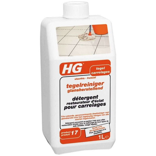 Hg Tegelreiniger Hoogglansvloeren Streeploos - 1000 Ml