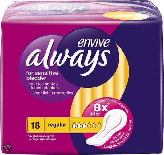 Always Envive Maandverband - Regular 18 Stuks