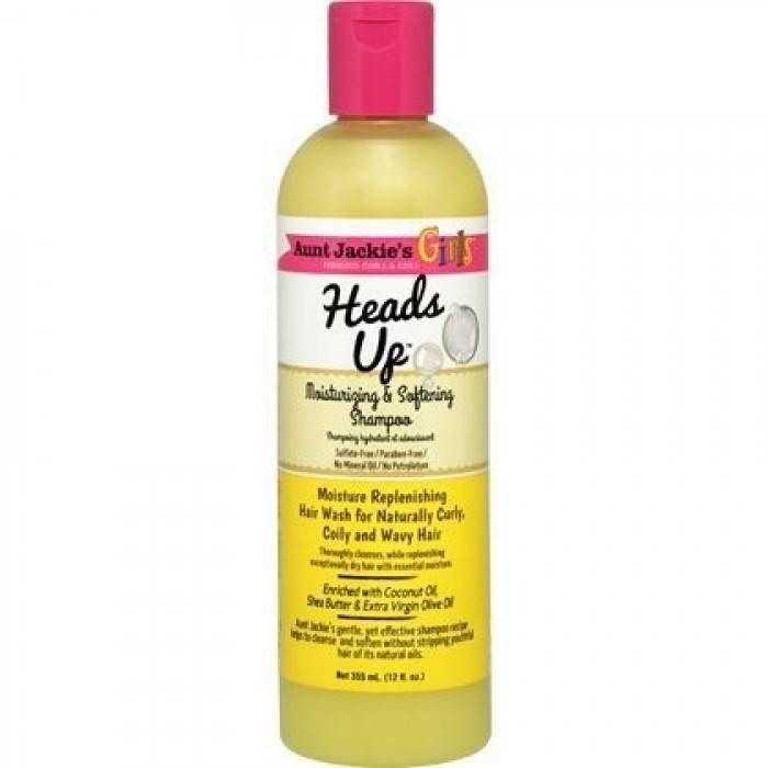 Aunt Jackies Girls Fabulous Curls & Coils Heads Up Moisturizing & Softening Shampoo 355 Ml