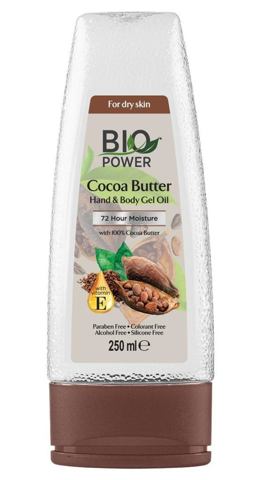 Biopower VASELINE Gel Olie Cocoa Butter 250 ml