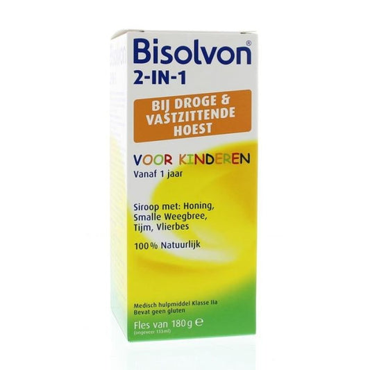 Bisolvon 2 In 1 Voor Kinderen - Hoestsiroop 180g