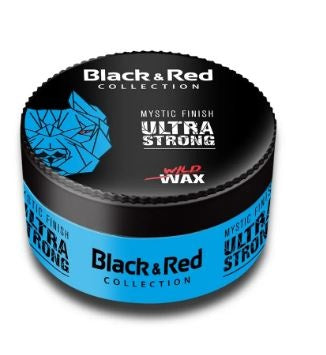 Black & Red Mystic Finish Ultra Strong  Haarwax 150ml