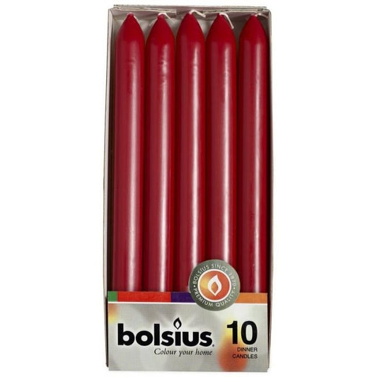 Bolsius Kaars Bordeaux 10 Stuks