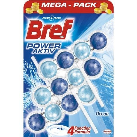 Bref Power Aktive Toiletblok Ocean 4 In 1 - 3 Stuks