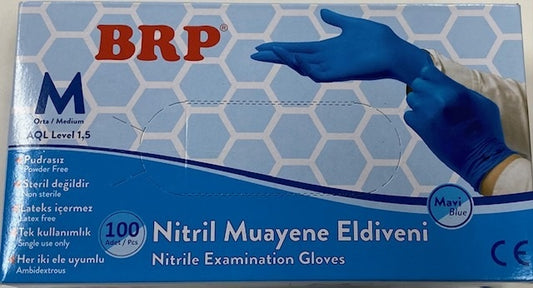 Brp Handschoenen - Nitrille Maat Medium 100 Stuks