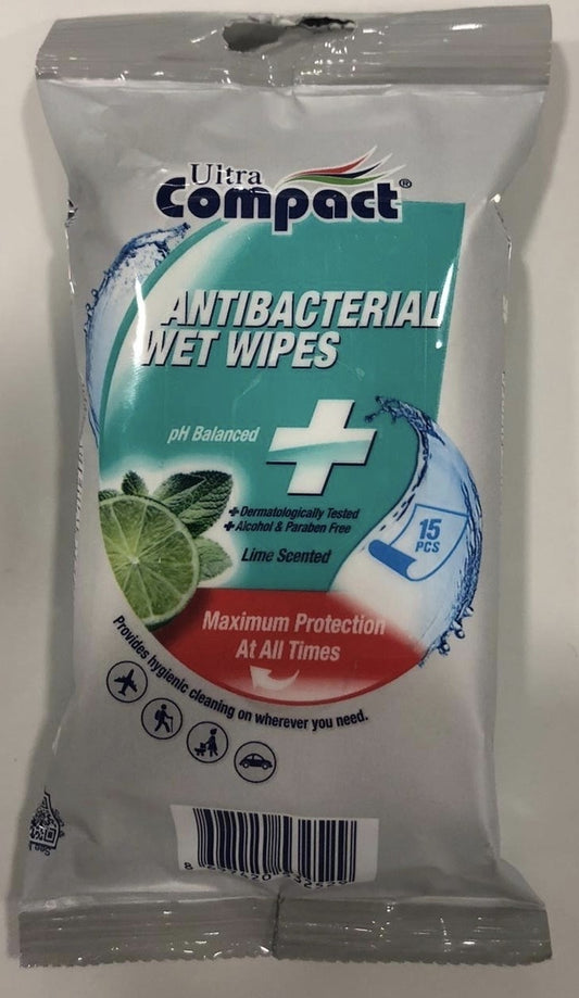 Antibacterial Wipes 15 Stuks Lemon