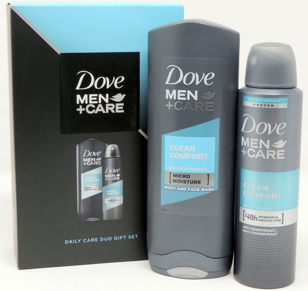 Dove Geschenkset  - Men Care Clean Comfort - Douche + Deospray