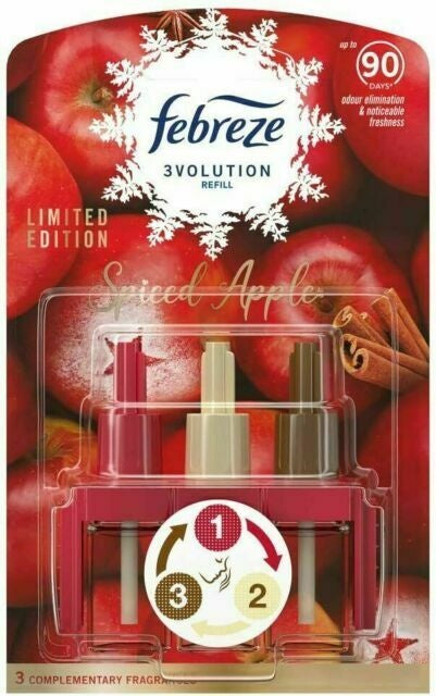 Febreze 3 Volution Spiced Apple - Automatische Luchtverfrisser Navulling 20ml