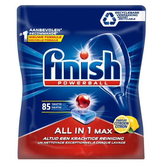 Finish All In 1 Max Lemon - Vaatwastabletten 85 Stuks