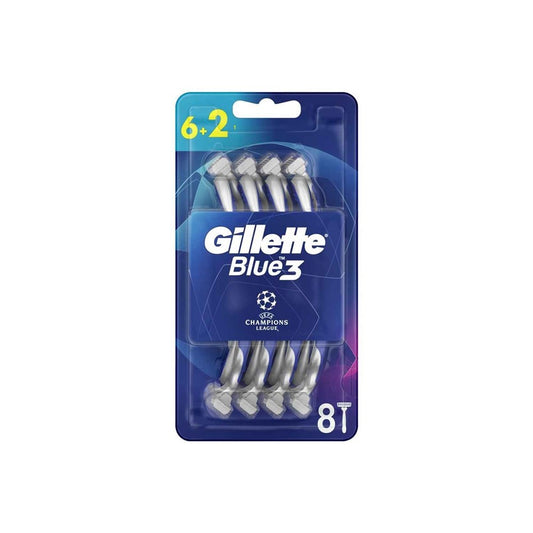 Gillette Blue 3 Champions League - Wegwerp Scheermesjes 8 Stuks