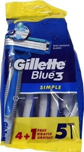 Gillette Blue3 Wegwerpmesjes Sensitive 5 Stuks