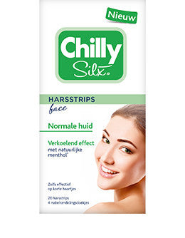 Chilly Silx Harsstrips Face Normale Huid - 20 Stuks