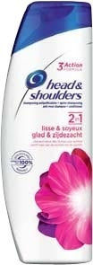 Head & Shoulders Glad & Zijdezacht - 2 In 1 Shampoo 255ml