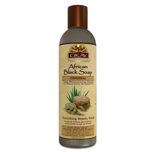 Okay African Black Soap Deep Moisturizing Healer 237 Ml