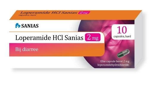 Sanias Loperamide 2mg - 10 Stuks