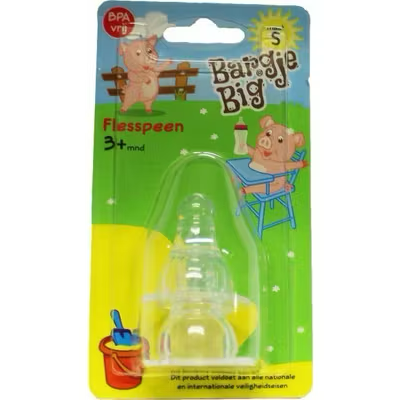 Bargje Big Silicone Papspeen S 1 stuks