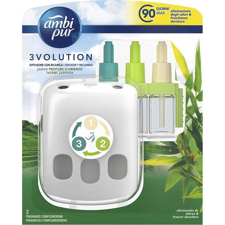 Ambi Pur 3Volution Starter Kit + Navulling Tatami Japan