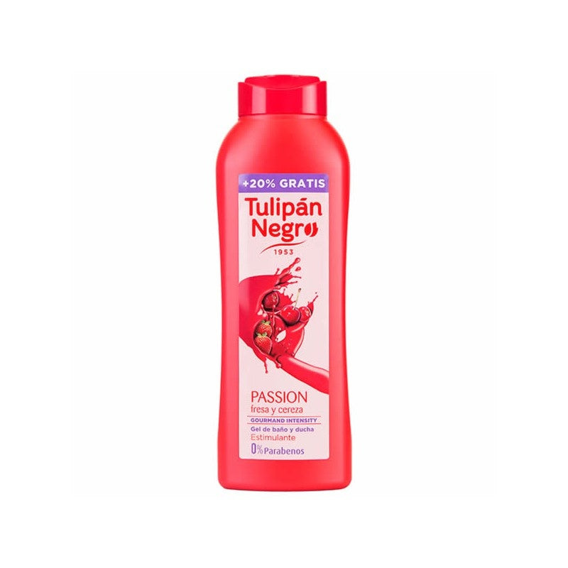 Tulipan Negro Showergel 720Ml Passion Strawberry & Cherry