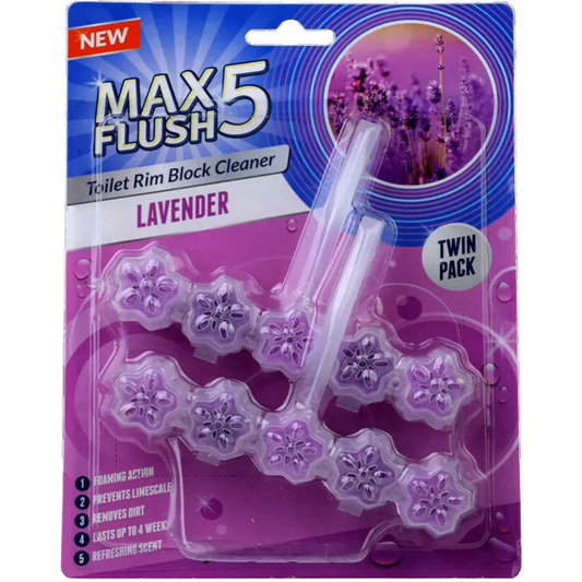 Max Flush 5 Rim Twin Block Lavender 45Gr