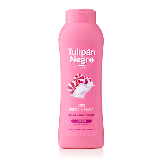 Tulipan Negro Showergel 720Ml Kiss Strawberry & Cream