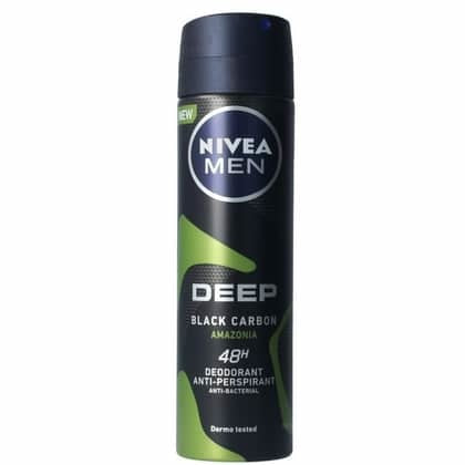 Nivea Bodyspray 150Ml Men Deep Black Carbon Amazonia