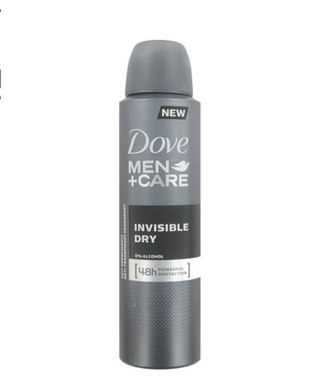 Dove Bodyspray 150Ml Invisible Dry For Men
