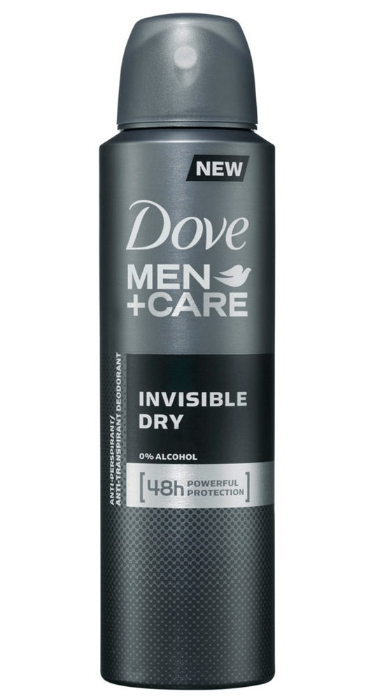 Dove Bodyspray 150Ml Invisible Dry For Men