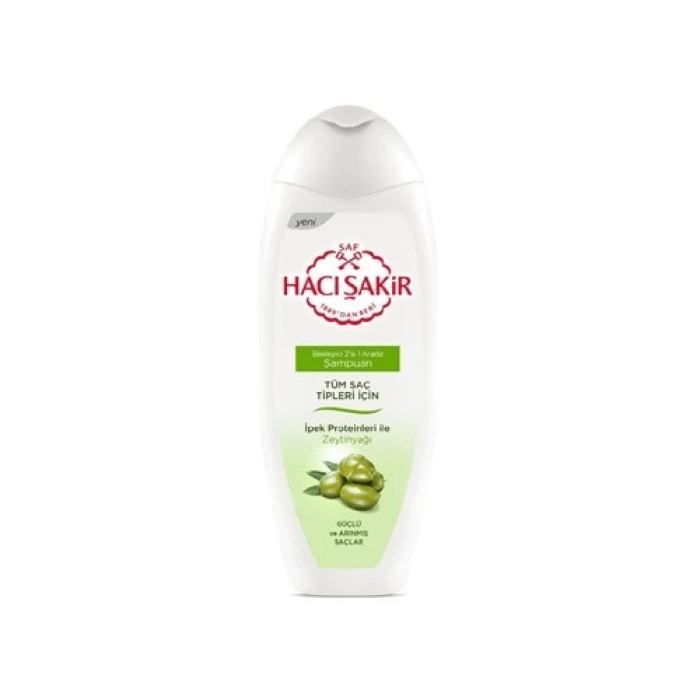 Haci Sakir 2/1 Shampoo Olijflolie Alle Haartypes - 500 ml