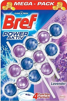 Bref Wc Power Active 3X50Gr Lavendel