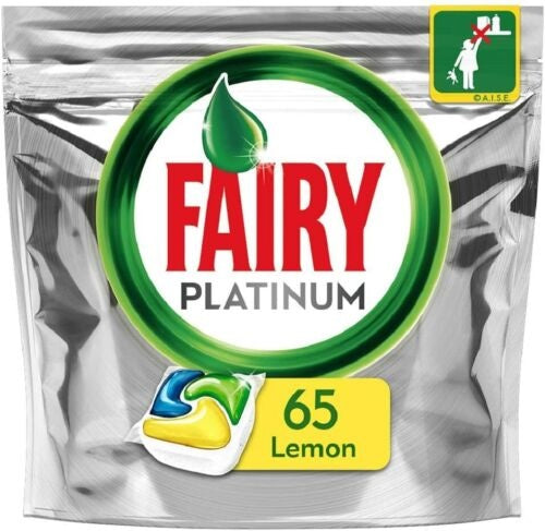 Fairy Platinum Vaatwastabletten All In One 65St Lemon