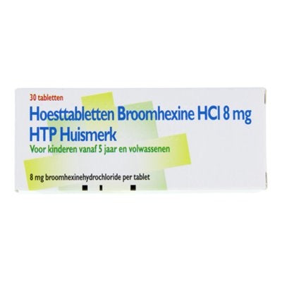 Htp Hoesttablet Broomhexine Hci 8mg - 30 Tabletten