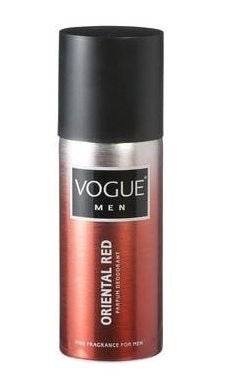 Vogue Men Anti Transparant  Deo Spray Oriental Red - 150 Ml